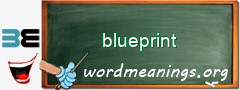 WordMeaning blackboard for blueprint